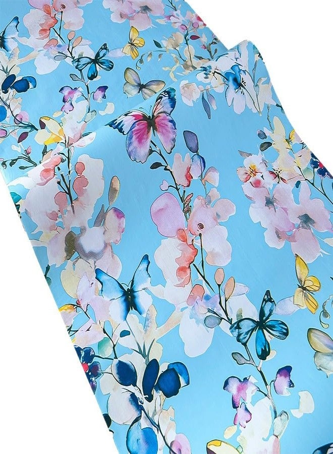 ROSASTELLA Self Adhesive Decorative Peel Stick Waterproof Wallpaper Wall Decor Removable Wall Paper for Living Room Hall Decoration PVC Vinyl DIY Contact Paper 45x304cm (Butterfly-1) - Image 3